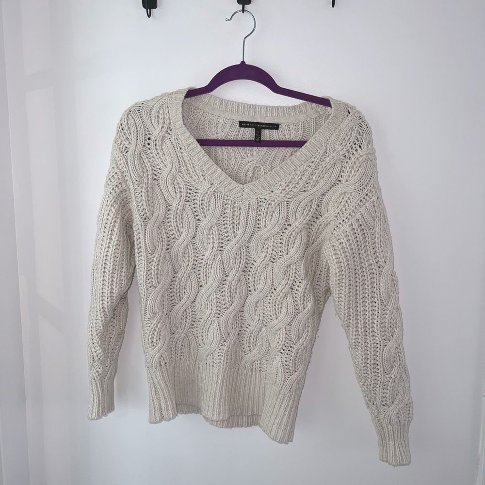 White House Black Market cable knit sweater